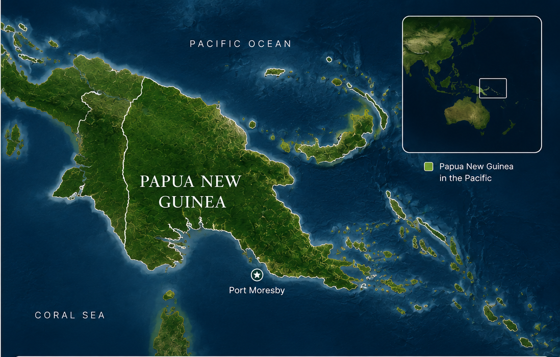 mapa guinea corto
